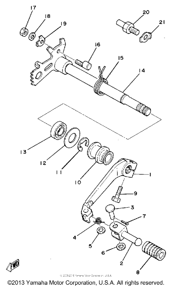 Shift shaft