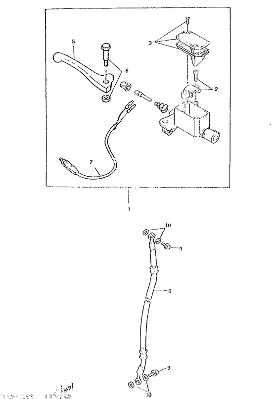 Front master cylinder
