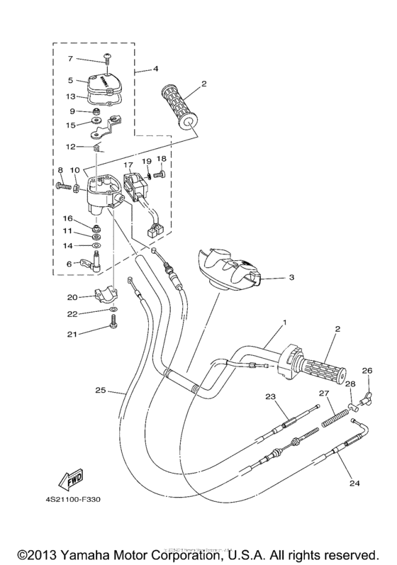 Steering handle & cable