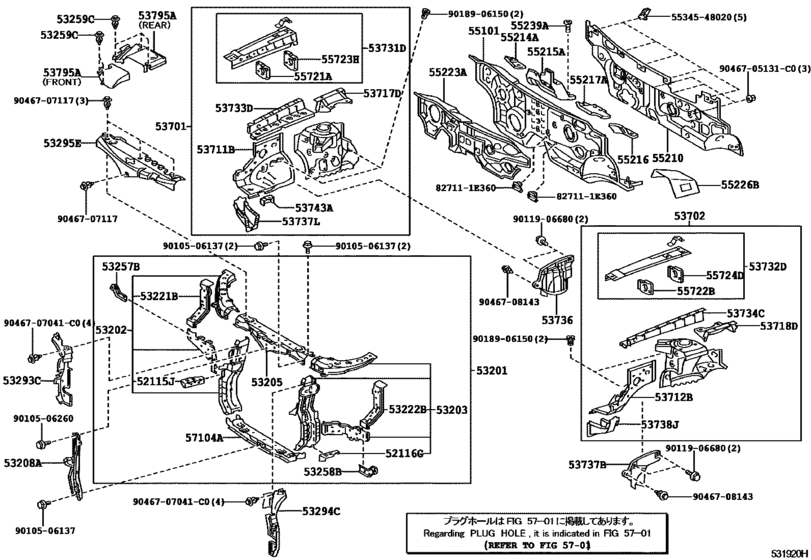 Front Fender Apron & Dash Panel