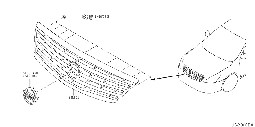 Front grille