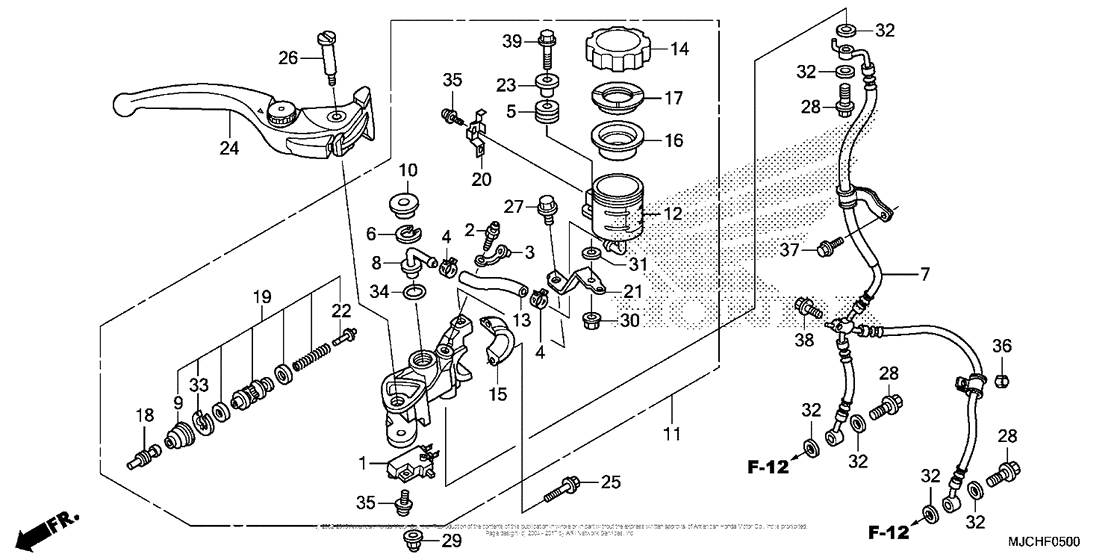 Front Brake Master Cylinder (1)