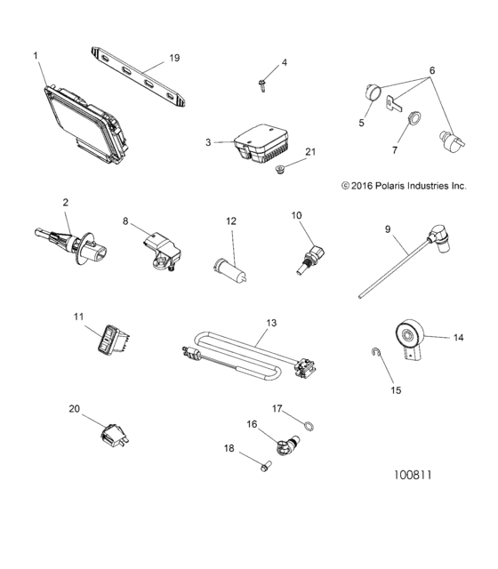 Electrical, Switches, Sensors, Ecu And Control Modules for 2018 Polaris