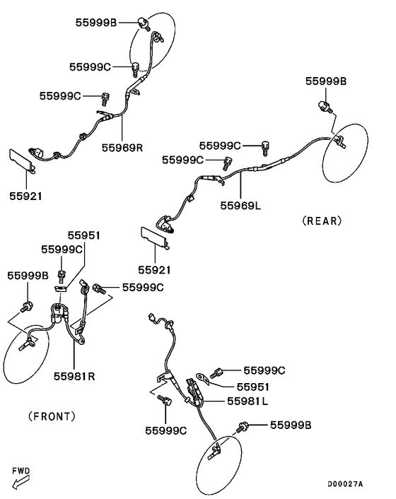 Anti-skid brake sensor