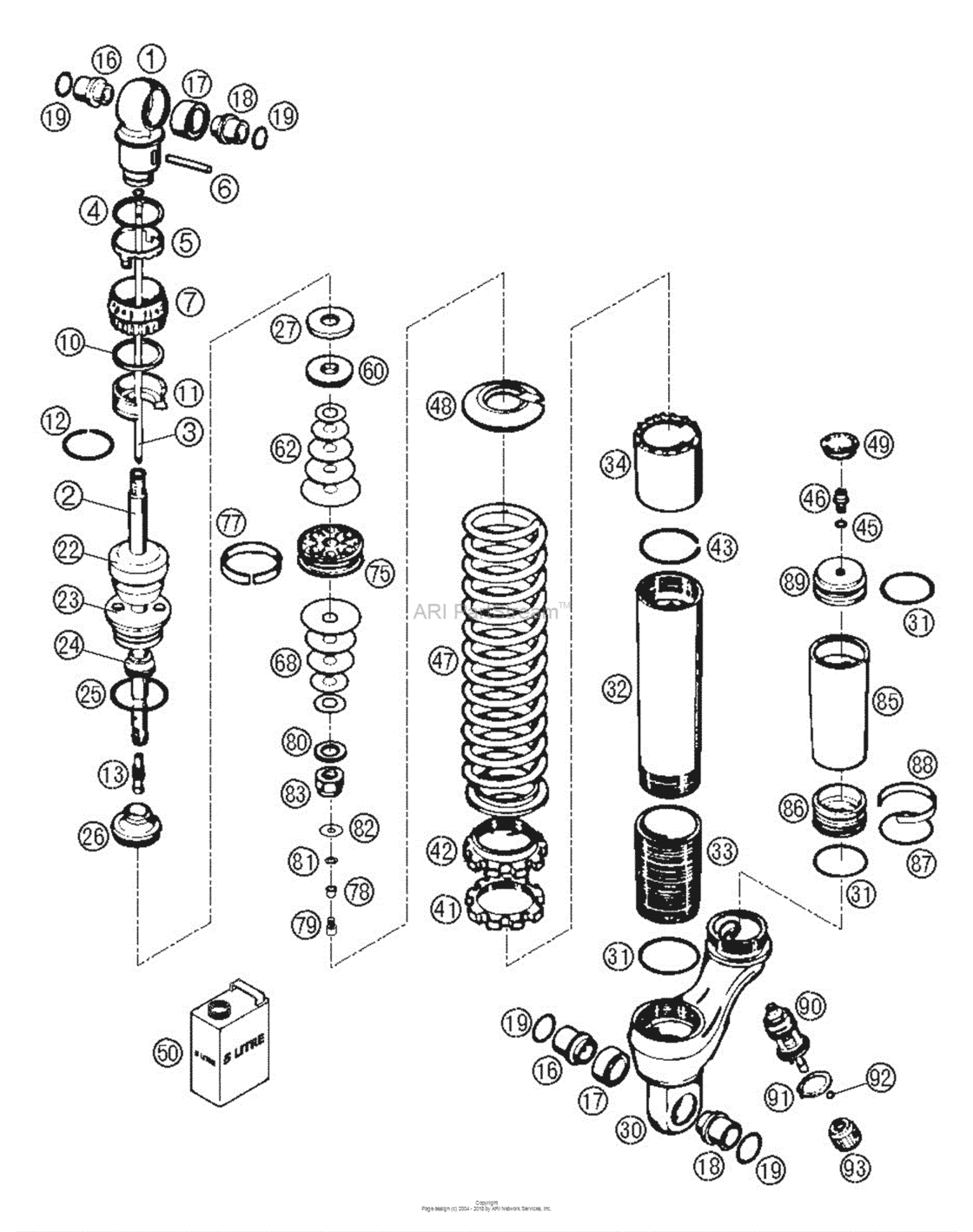 Shock Absorber Wp Disassembled