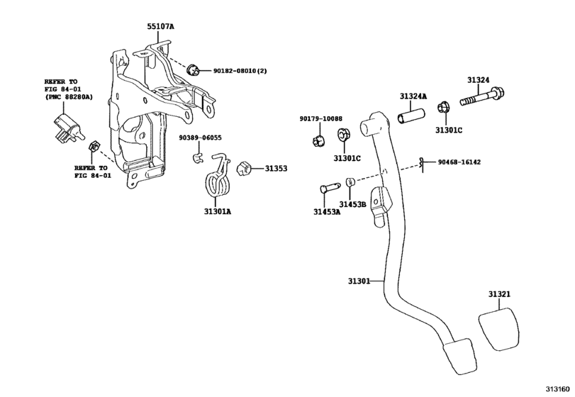 Clutch Pedal & Flexible Hose