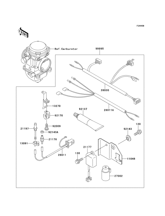 Optional parts(carburetor)(klf400-b3)
