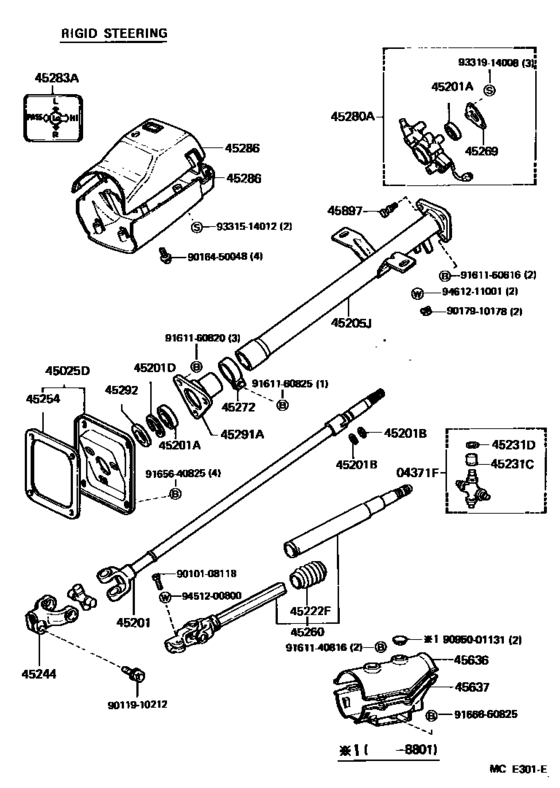 Steering Column & Shaft