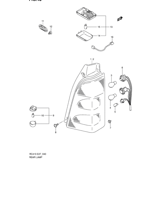 Rear lamp