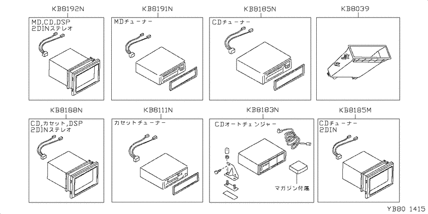stereo, TV, navigator