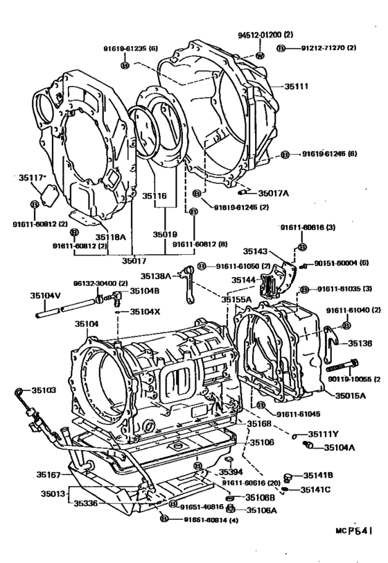 Transmission Case & Oil Pan (Atm)
