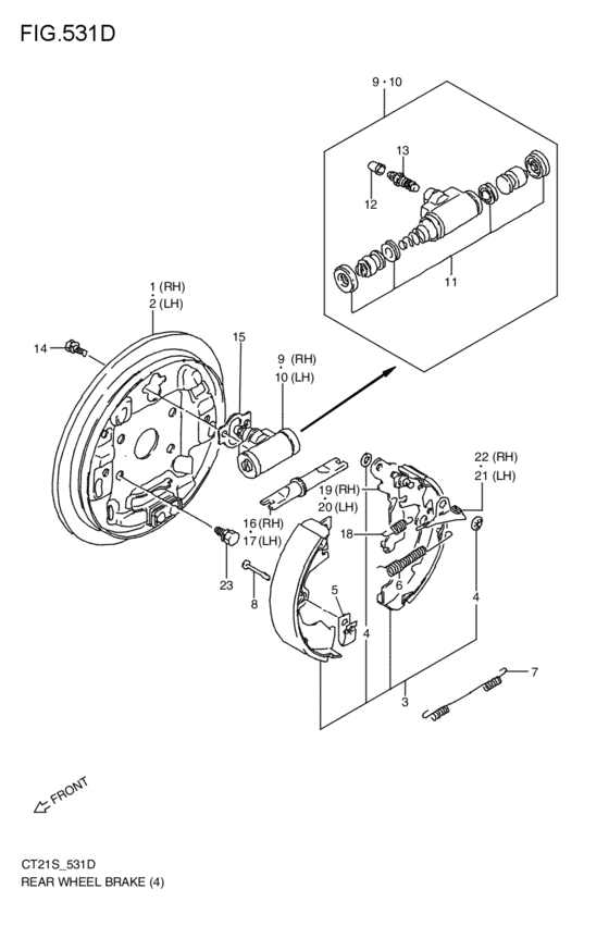 rear wheel brakes