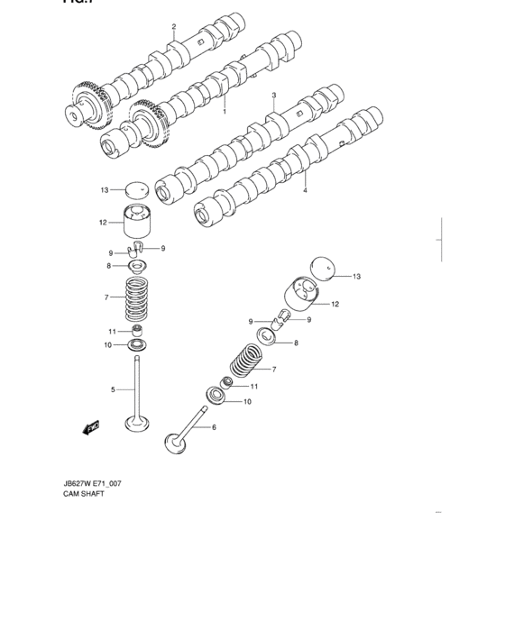Camshaft/valve