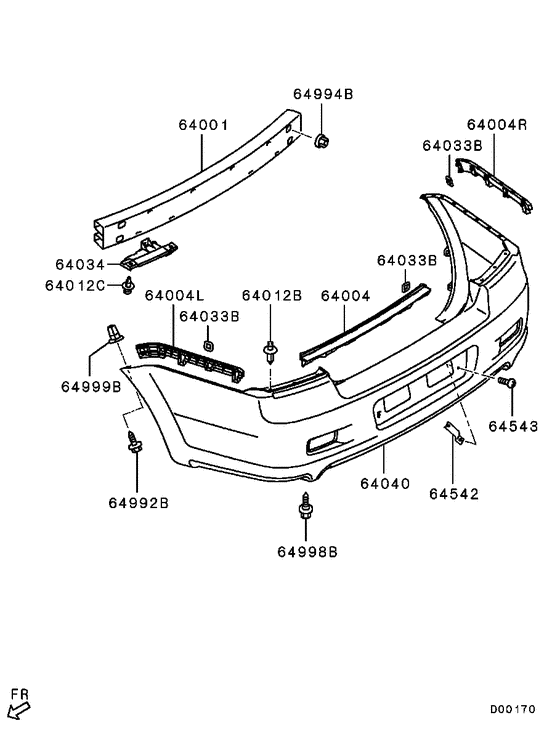 Rear bumper & support