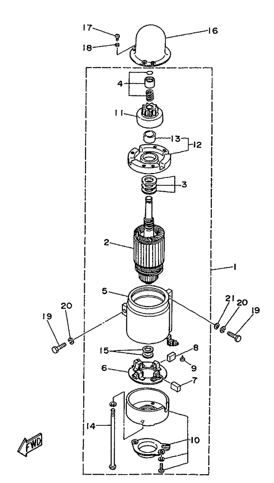 Starting motor
