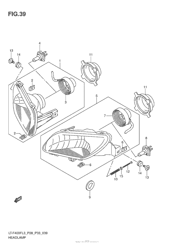 Headlamp (Lt-F400Fl3 P33)