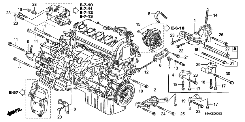 Engine mounting bracket