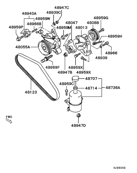 Power steering oil pump