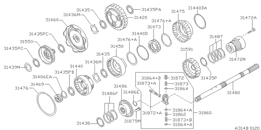 Governor,power train & planetary gear
