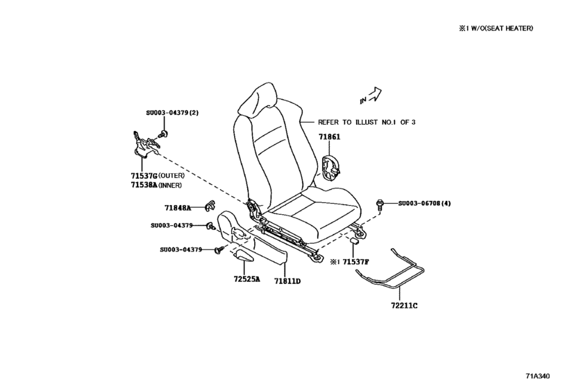 Front Seat & Seat Track