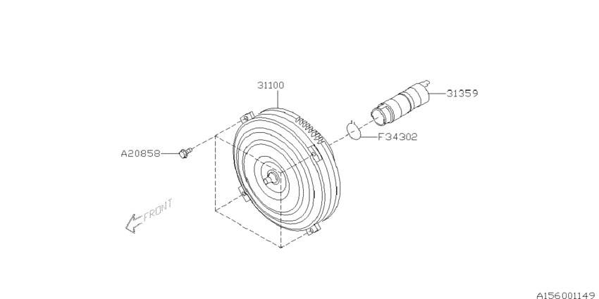 At, torque converter & converter case