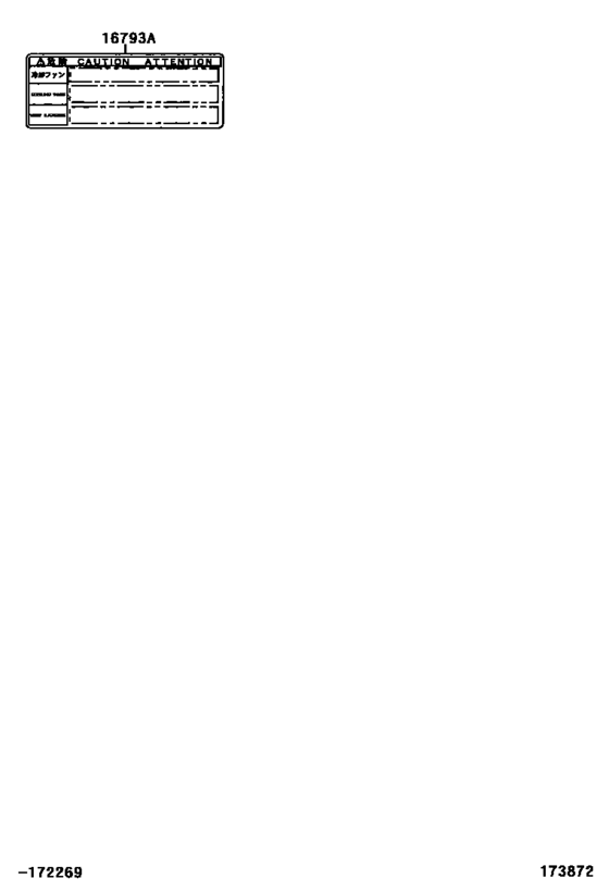 Caution Plate & Name Plate (Engine)