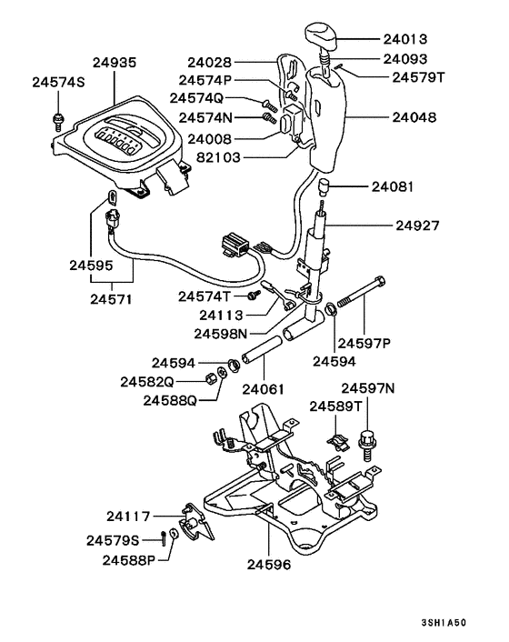 A/t floor shift linkage