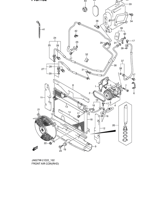 Front air conditioner