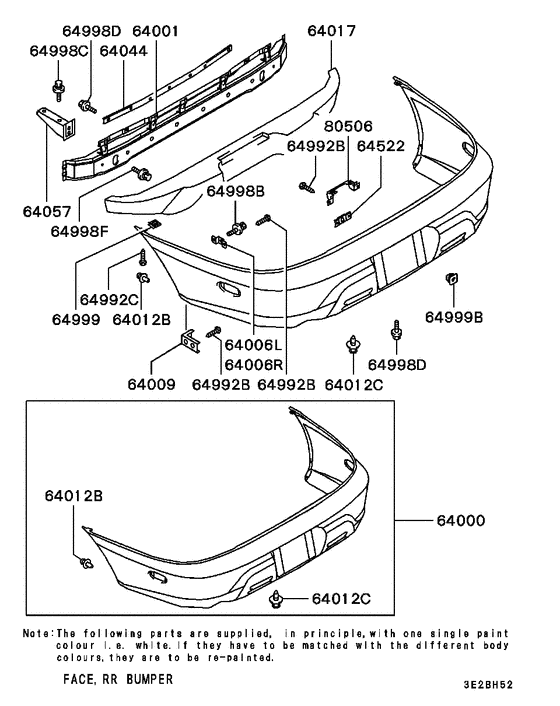 Rear bumper & support