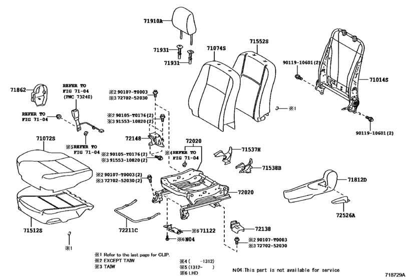 Front Seat & Seat Track