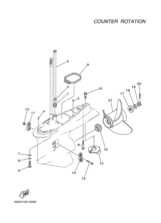Lower casing & drive 4