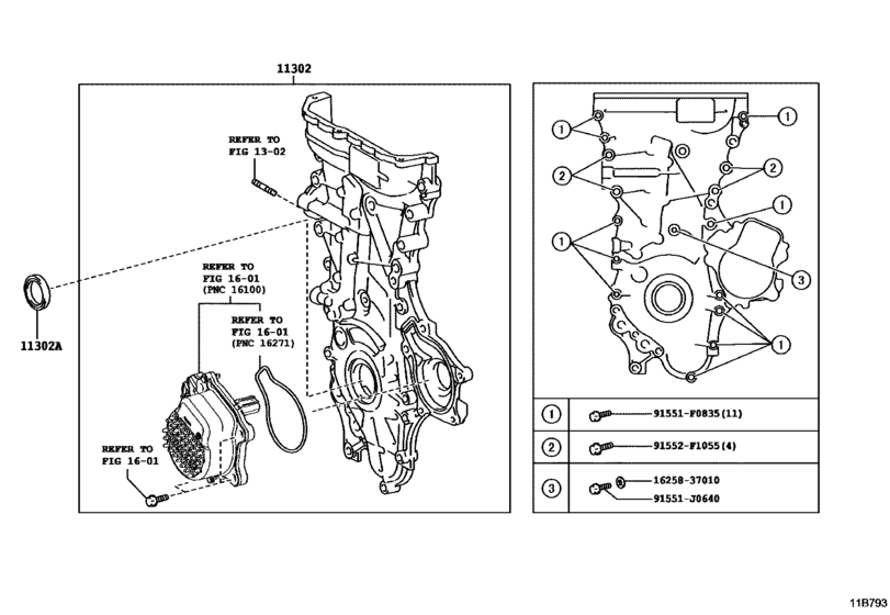Timing Gear Cover & Rear End Plate