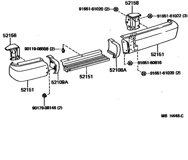Rear Bumper & Bumper Stay
