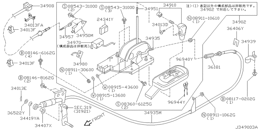 Auto transmission control device
