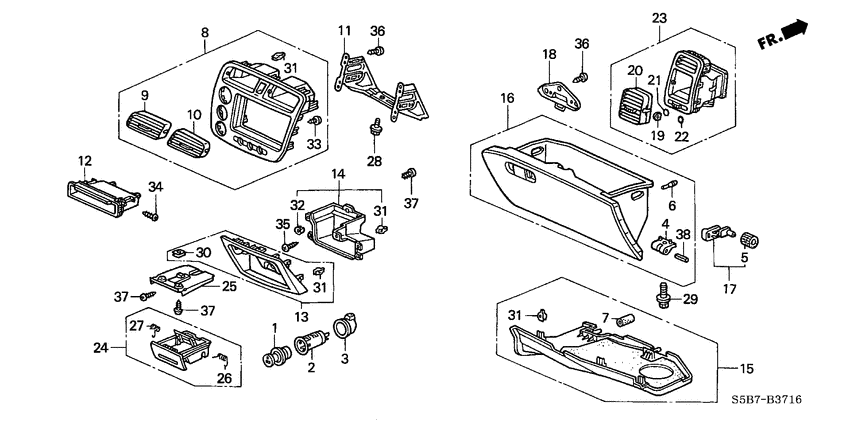 Instrument panel garnish