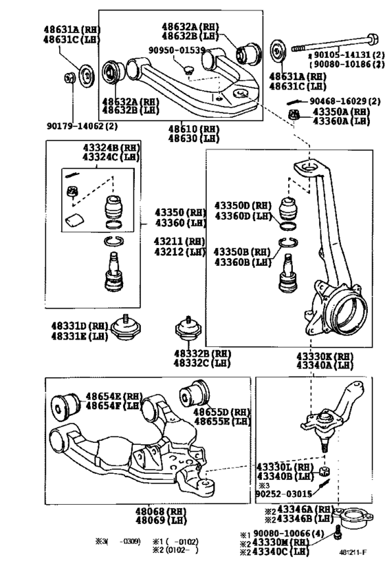 Front Axle Arm & Steering Knuckle