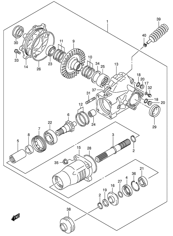 Final bevel gear