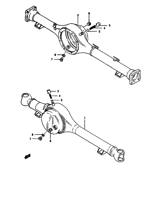 Axle housing