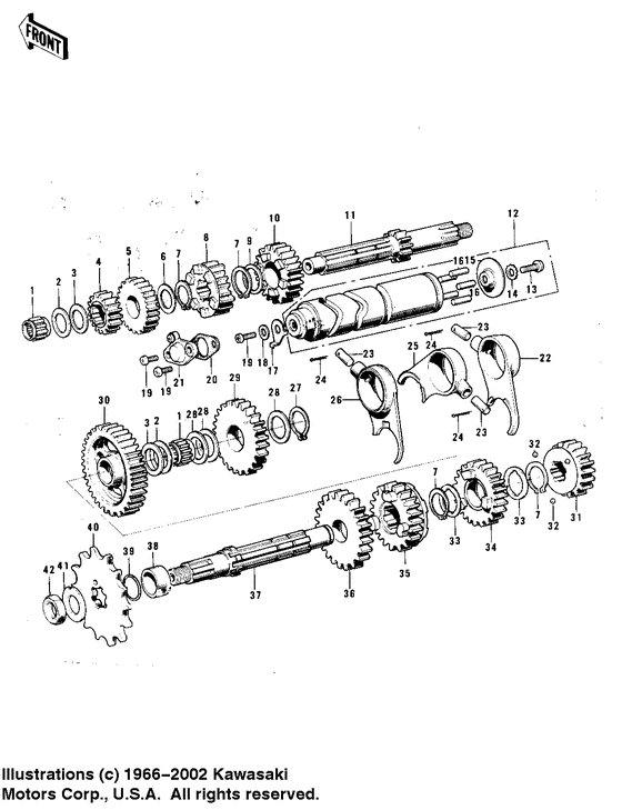 Transmission/change drum