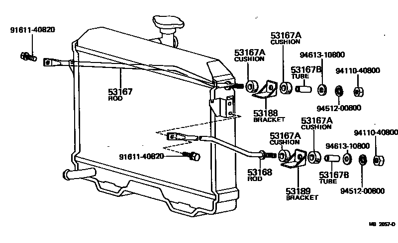 Radiator Support & Wind Guide