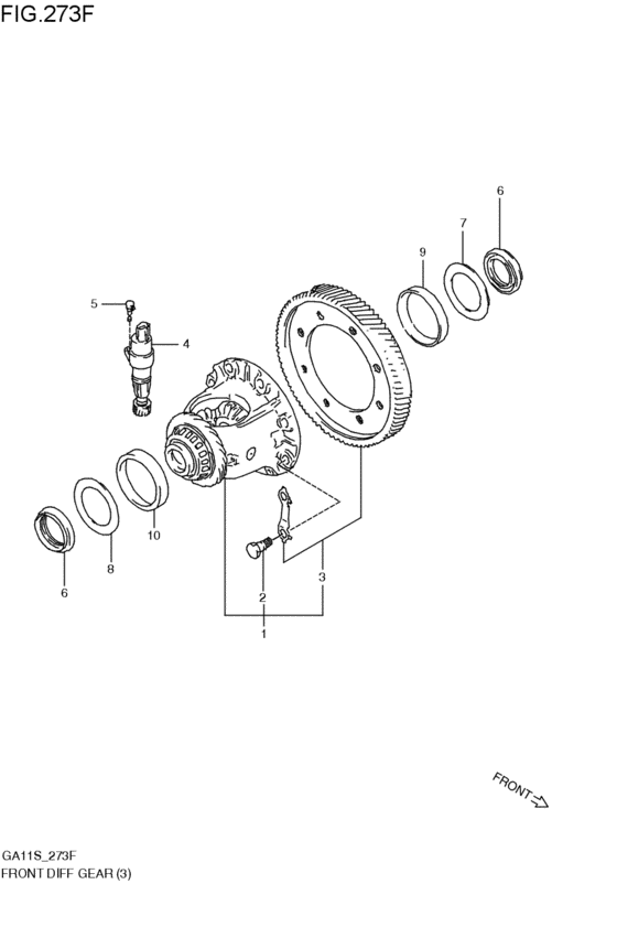 フロントデファレンシャルギヤ