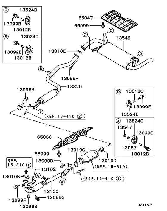 Exhaust pipe & muffler
