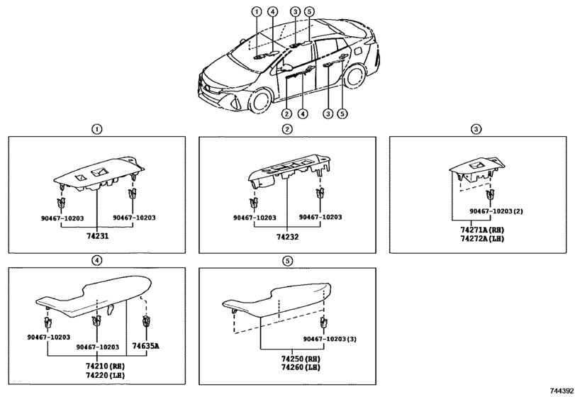Armrest & Visor