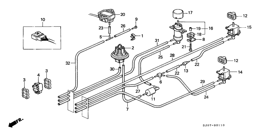 Control box tubing