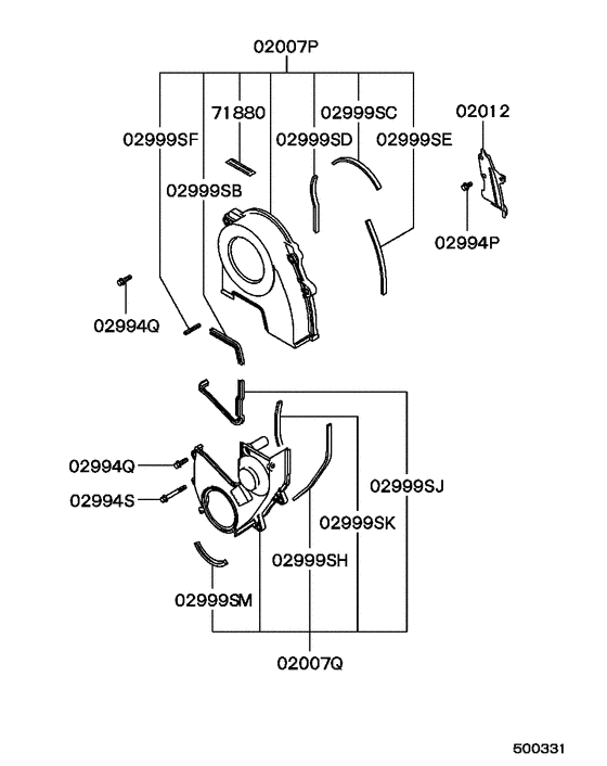 Cover,rear plate & oil pan