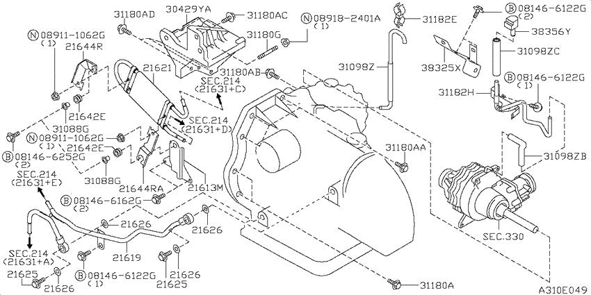 Auto transmission,transaxle & fitting