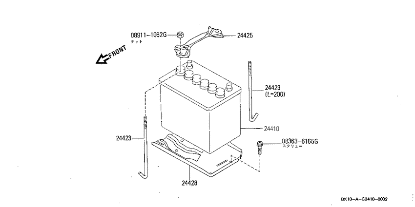 Battery mounting