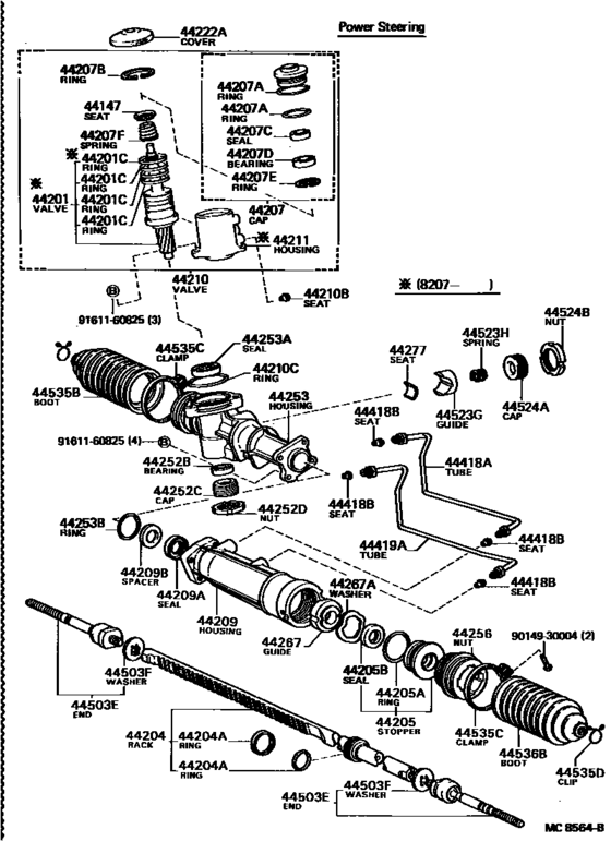 Front Steering Gear & Link