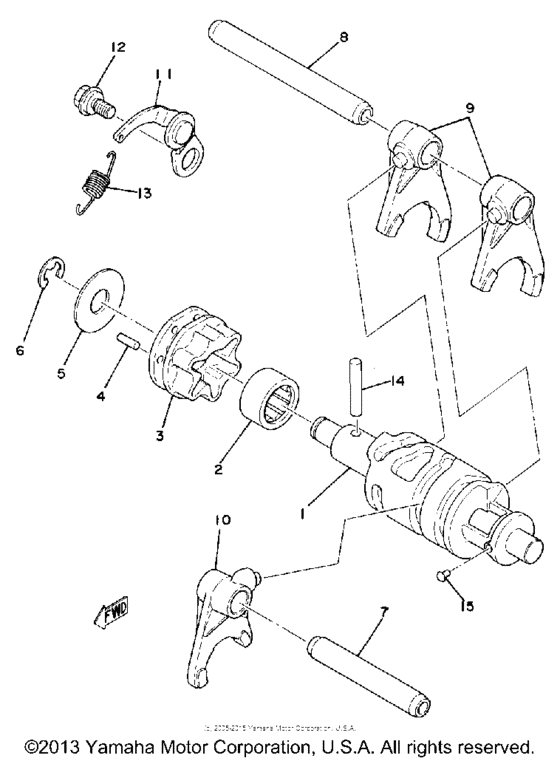 Shift shaft