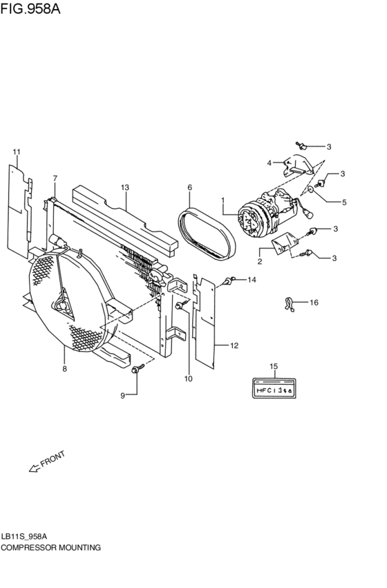 コンプレッサマウンチング